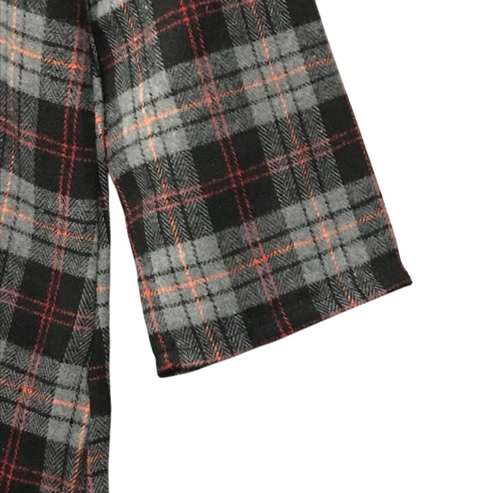 ■新品■ チェック柄 長袖 チュニック 3Lサイズ 大きいサイズ 秋 冬 春 グレー 赤 カットソー 起毛 フランネル レディース 婦人 ミセス 103_画像5