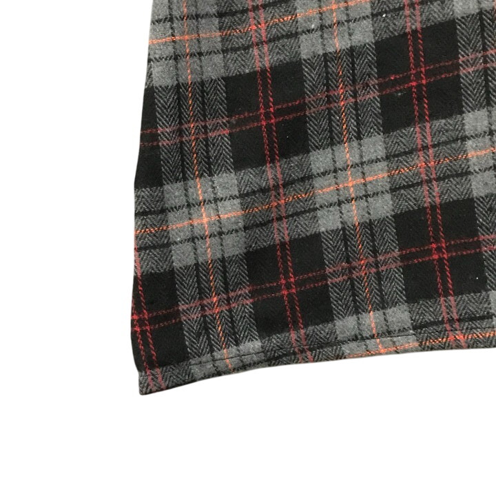 ■新品■ チェック柄 長袖 チュニック 3Lサイズ 大きいサイズ 秋 冬 春 グレー 赤 カットソー 起毛 フランネル レディース 婦人 ミセス 103_画像6