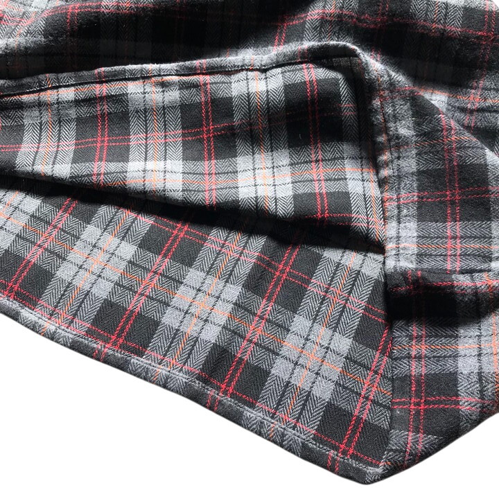 ■新品■ チェック柄 長袖 チュニック 3Lサイズ 大きいサイズ 秋 冬 春 グレー 赤 カットソー 起毛 フランネル レディース 婦人 ミセス 103_画像9