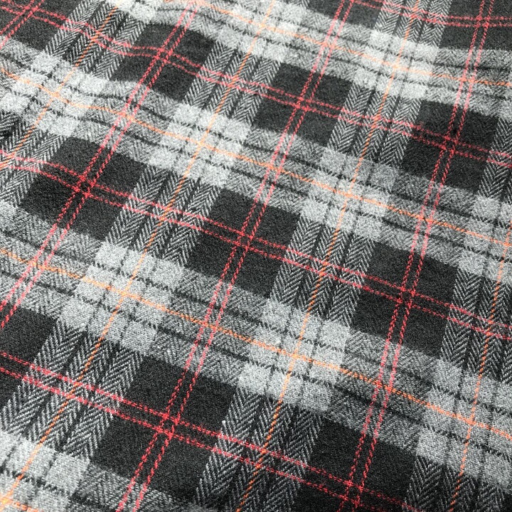 ■新品■ チェック柄 長袖 チュニック 3Lサイズ 大きいサイズ 秋 冬 春 グレー 赤 カットソー 起毛 フランネル レディース 婦人 ミセス 103_画像8