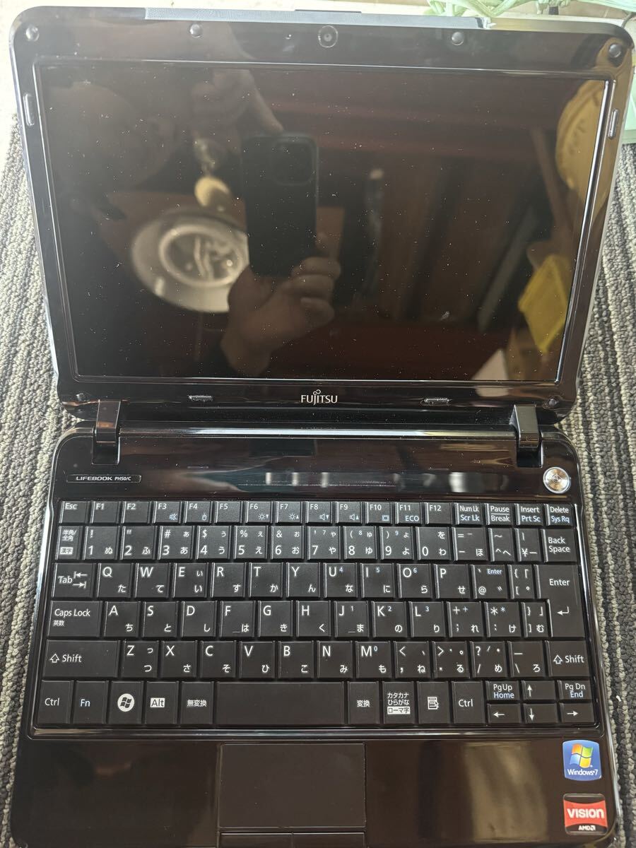 本体のみメモリー8G HDD無 LIFEBOOK PH50/C FMVP50CB 最終正常動作確認20251031 カラー黒 レタプラ発送_画像1