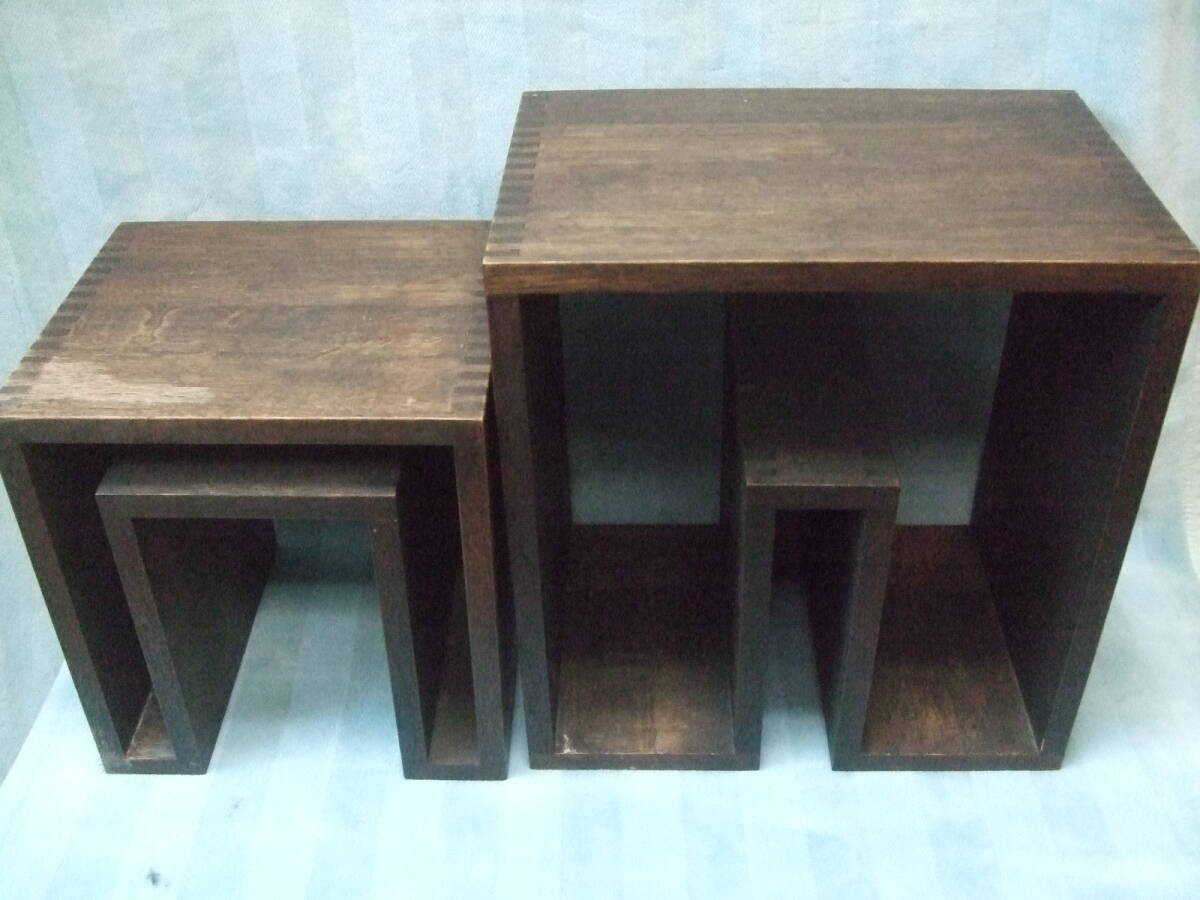 直接引取り歓迎!千葉県松戸市から☆ abode/アボード☆SHOJI/ショージ ネストテーブル/サイドテーブル/ウー バホリヨディン_画像3