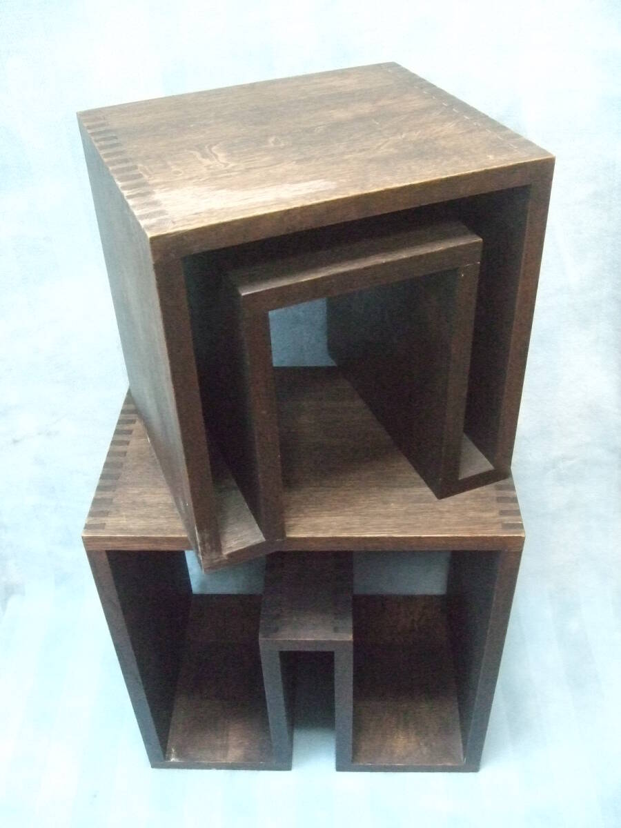 直接引取り歓迎!千葉県松戸市から☆ abode/アボード☆SHOJI/ショージ ネストテーブル/サイドテーブル/ウー バホリヨディン_画像2