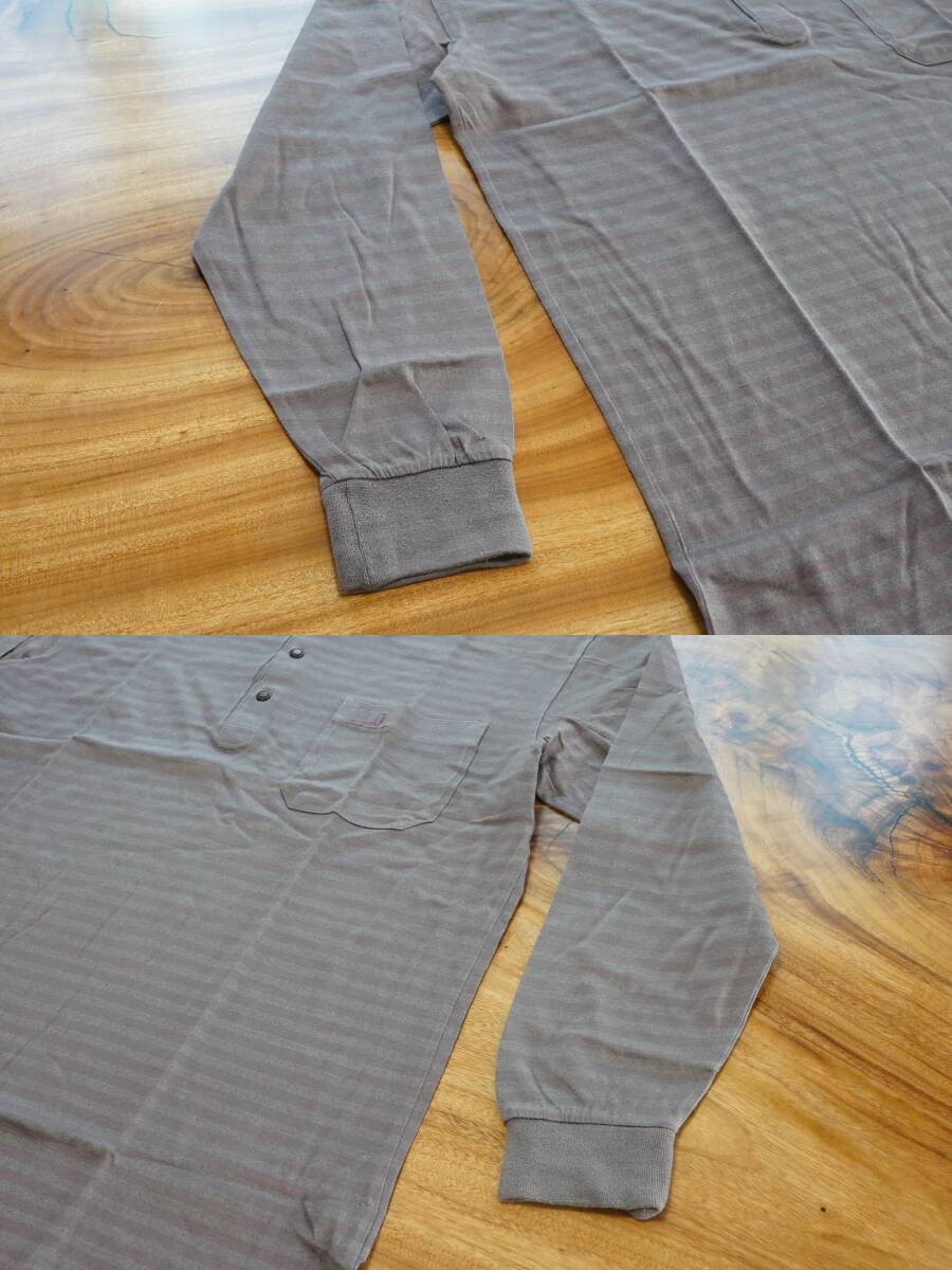 クリーニング済み dunhill Sport ダンヒル 長袖 ポロシャツ メンズ L ゴルフウェア 美品 中古品 現状品 保管品_画像4