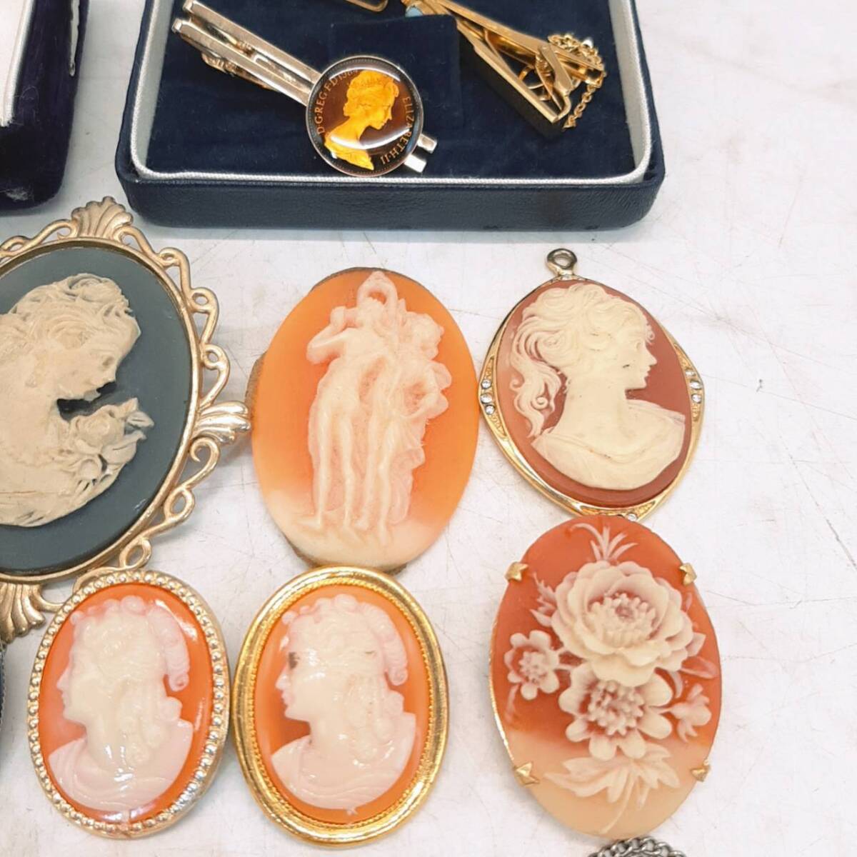 w221[1 иен ~] аксессуары камея брошь булавка для галстука суммировать 