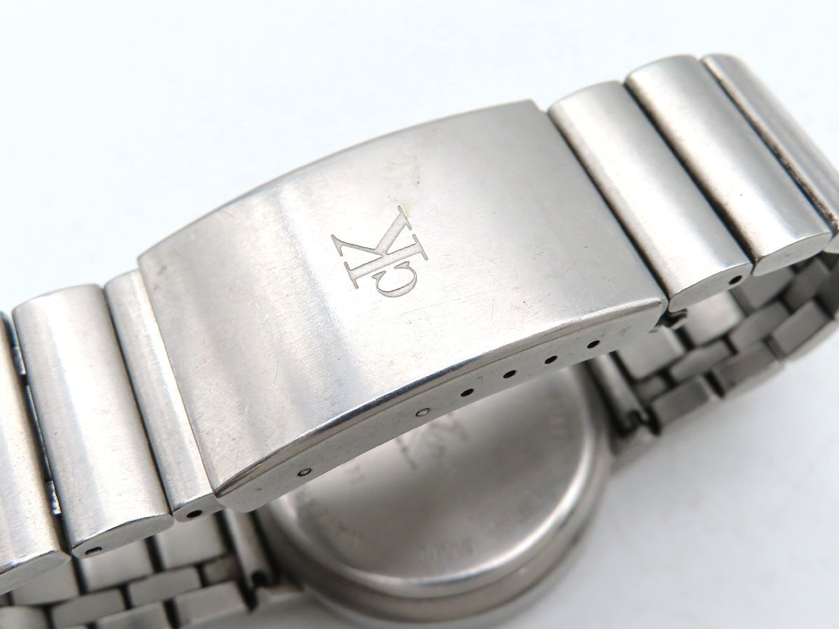 1円 カルバンクライン K2171 SS グレー文字盤 メンズ 稼働 QZ 2793702_画像4