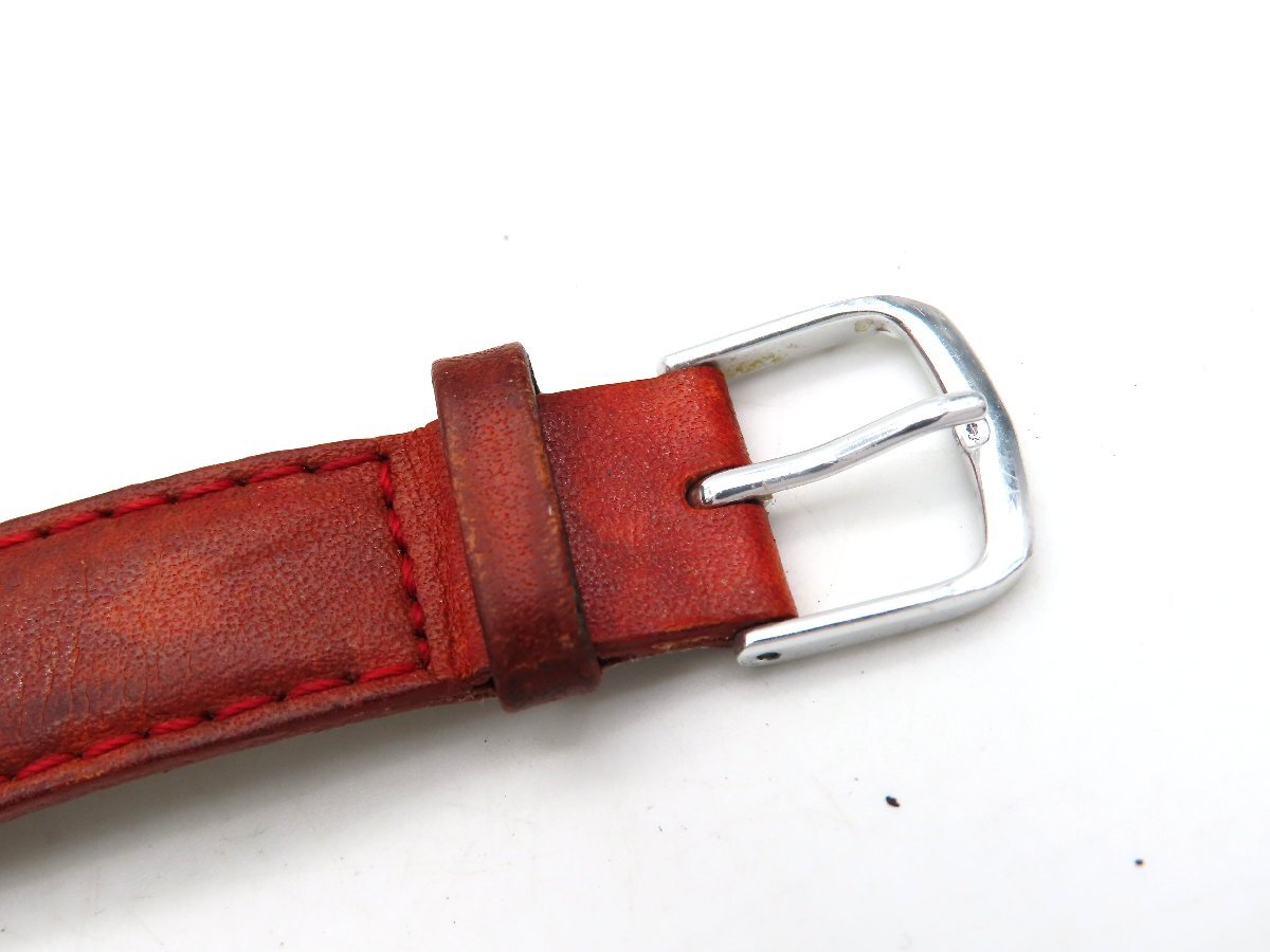 1円 ショパール 8141 ミッレミリア SS/革 ホワイト文字盤 ボーイズ 不動 QZ 26166 EE_画像3