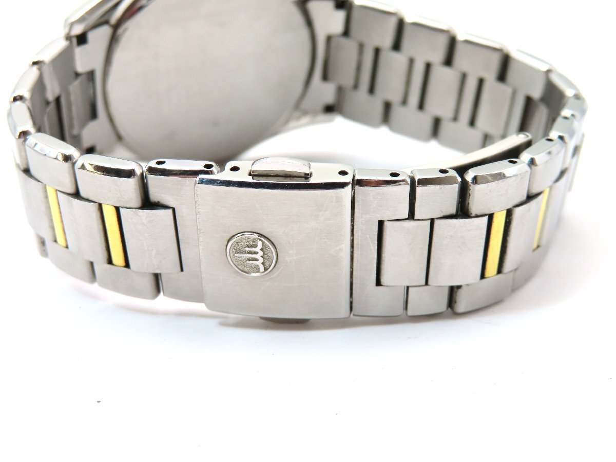 1円 セイコー 8J81-0AF0 クレドール SS/18KT シルバー文字盤 メンズ 稼働 QZ 29260 PHRH_画像4