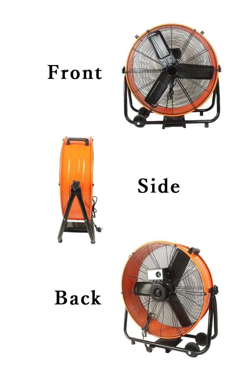 大風量 強力 60cm 100V 大型 工業用 扇風機 工場扇 業務用 工場用 フロア ファン 床置き 天吊り 換気 熱中症 対策 ブース 工業扇 工場_画像5