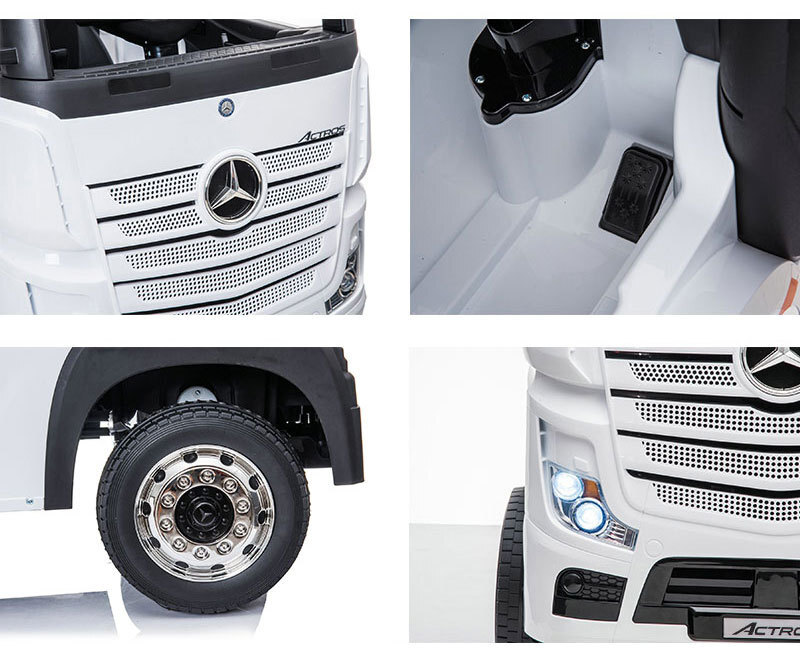 【本州・四国 送料無料】超大型乗用ラジコンカー BENZ ベンツ アクトロス ホワイト 正規ライセンス品 ペダルとプロポで操作可能【358】_画像9