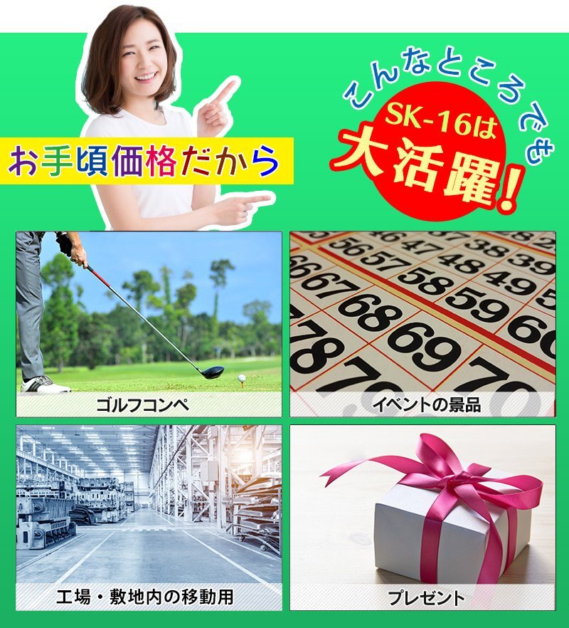 【本州・四国 送料無料!】折りたたみ自転車 ブラックフェンダー仕様16インチ SK-16 ホワイトコンパクト収納 小径車 ライト 鍵付き_画像9