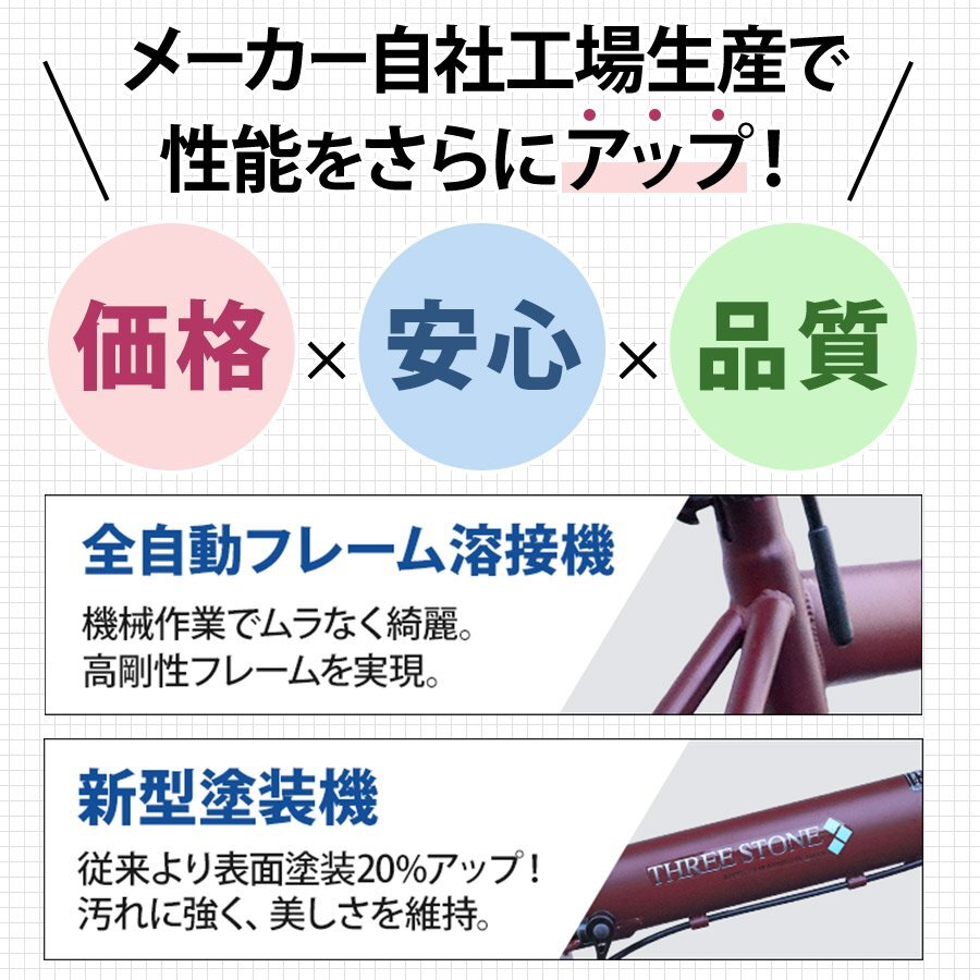 【本州・四国 送料無料!】折りたたみ自転車 ブラックフェンダー仕様16インチ SK-16 ホワイトコンパクト収納 小径車 ライト 鍵付き_画像3