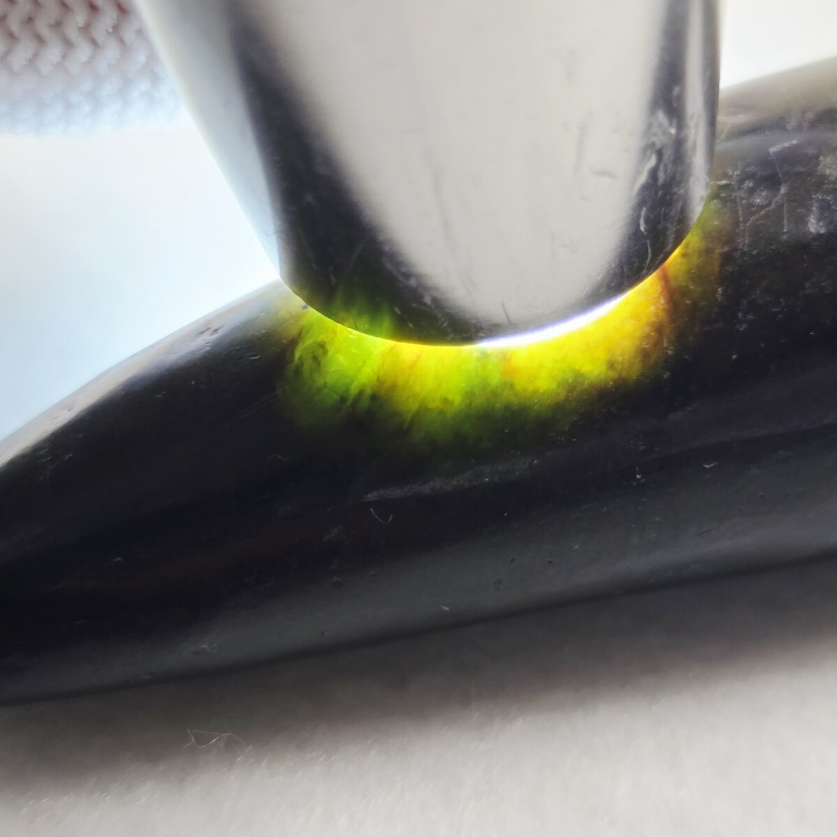 收集品 縄文、弥生、古墳、須恵器、緑の濃い 翡翠 瑪瑙 大玉珠 勾玉 希少_画像4