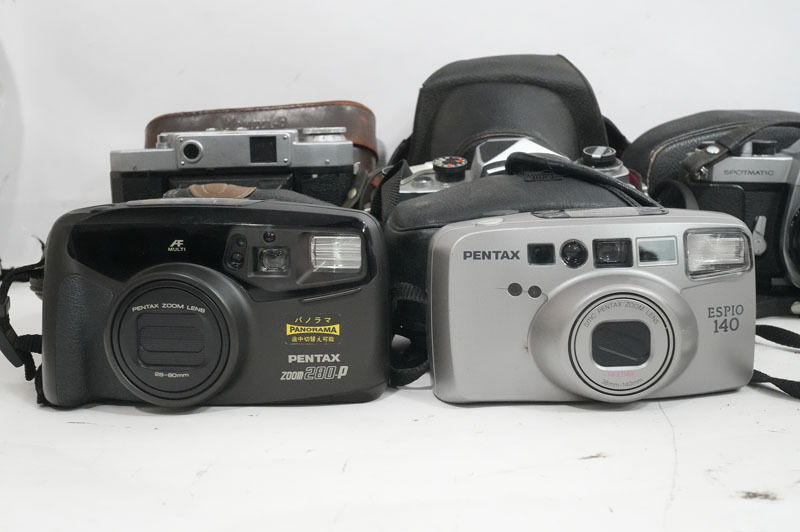 1円~【L923】カメラ等大量まとめ 12kg以上 キャノン/ニコン/ヤシカ/マミヤ 一眼レフ 中判 コンパクトカメラ スピードライト レンズ 双眼鏡_画像6