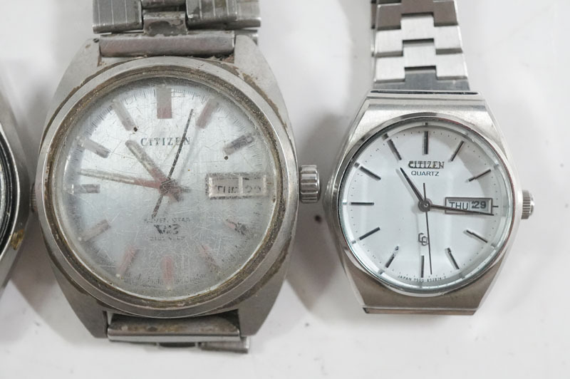 1円~【L59】CITIZEN　シチズン　4-720644Y/H00S2903-K/4-853164TA/4-730879K　レディース　メンズ　クオーツ　自動巻き　腕時計　まとめ4点_画像3