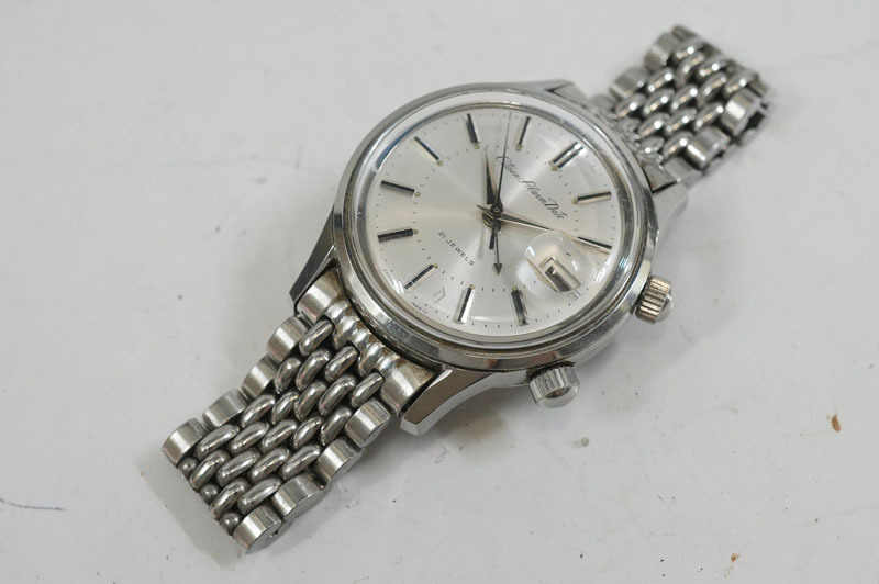 1円~【L60】実働　CITIZEN　シチズン　Alarm Date　ALDS51301-Y　アラームデイト　手巻き　デイト　21石　メンズ　腕時計_画像5