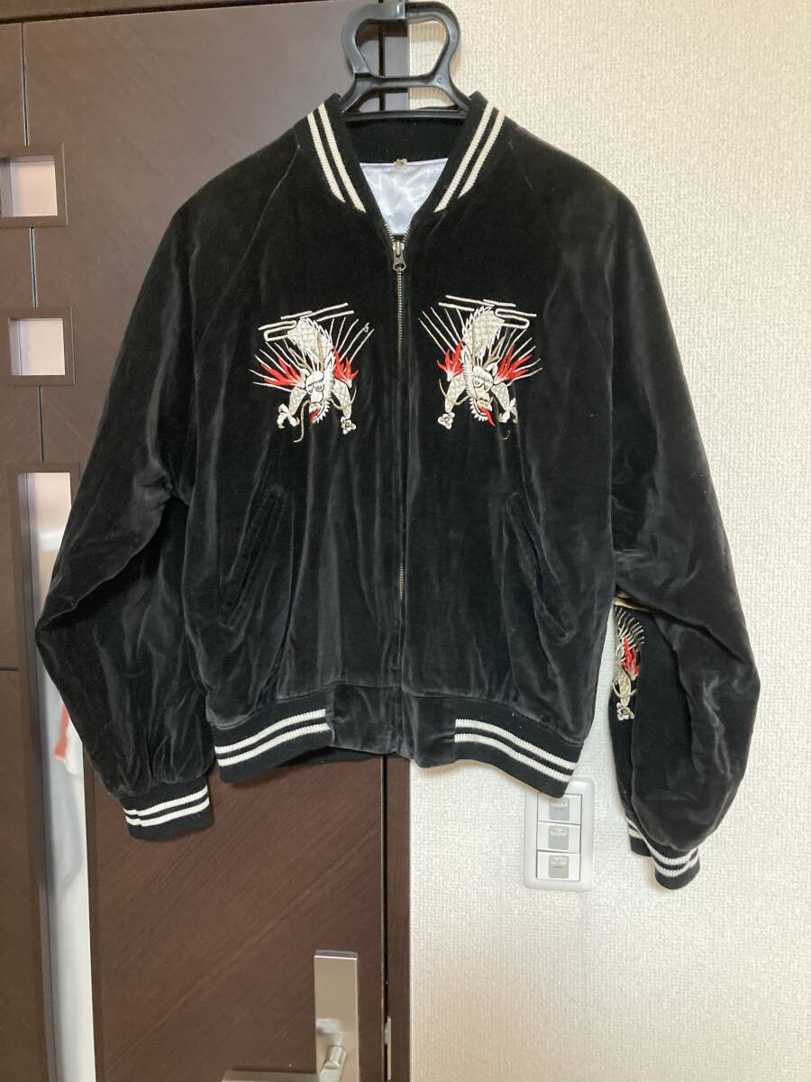 スカジャン　ベロア　ブランド不明_画像1