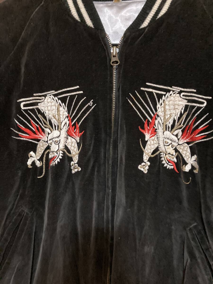 スカジャン　ベロア　ブランド不明_画像2