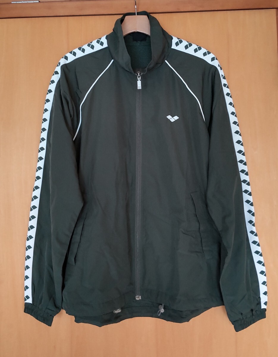 アリーナ ウインドブレーカー グリーン L_画像1