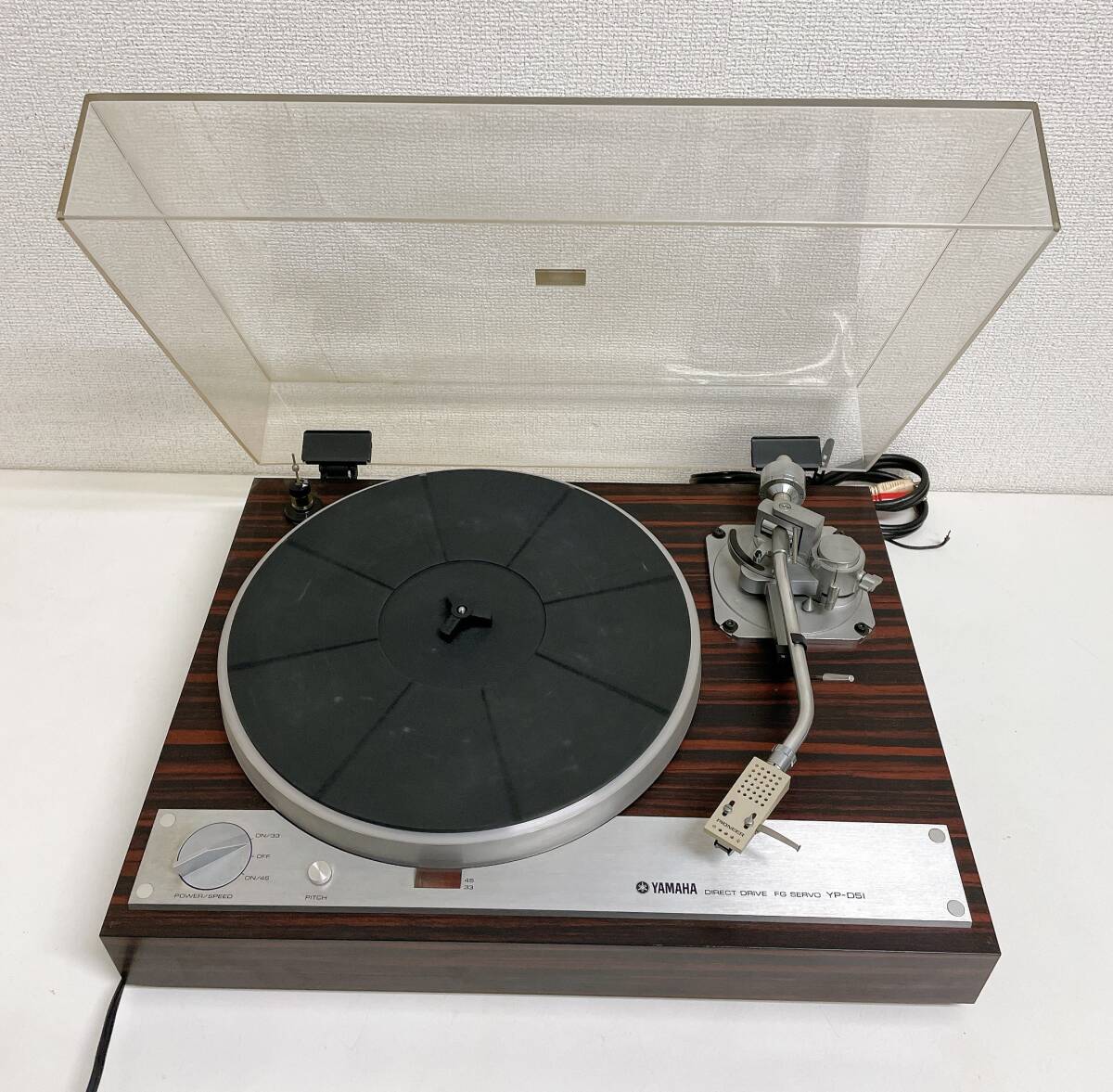 【YAMAHA ヤマハ YP-D51 ターンテーブル レコードプレーヤー】レトロ/再生機器/インテリア/現状品/A711-418_画像1