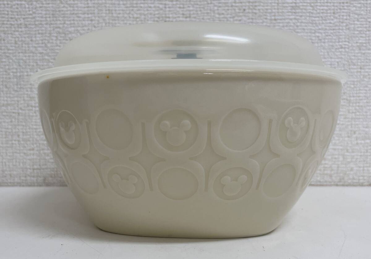 【ディズニーのレンジ蓋付き、耐冷・耐熱食器3点セット★】ホワイト/グリーン/ブルー/レンジパック/可愛い/料理/A711-019_画像3