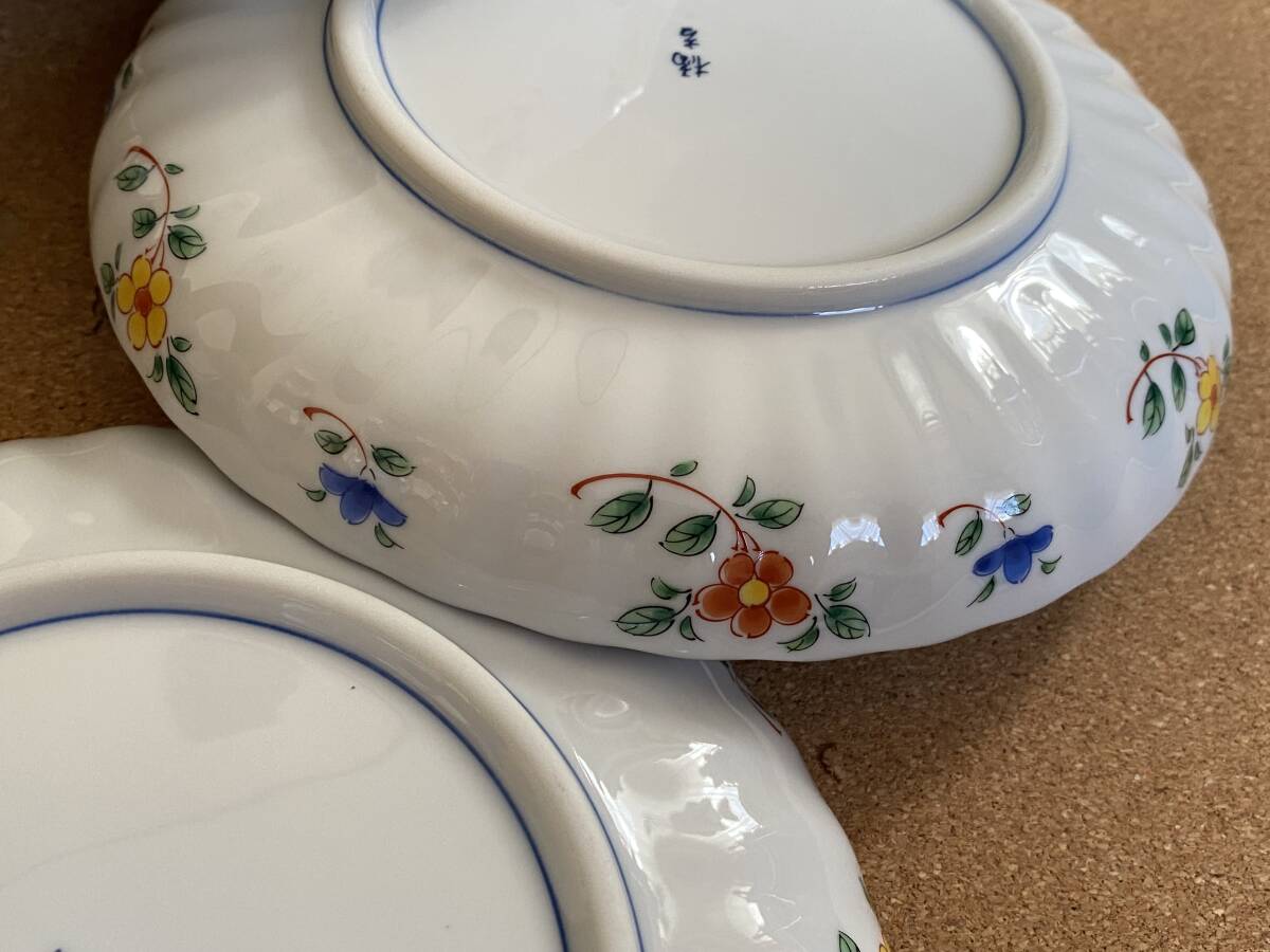 目玉焼きにピッタリサイズ！★新品【たち吉】はるか　中皿５枚★_画像3