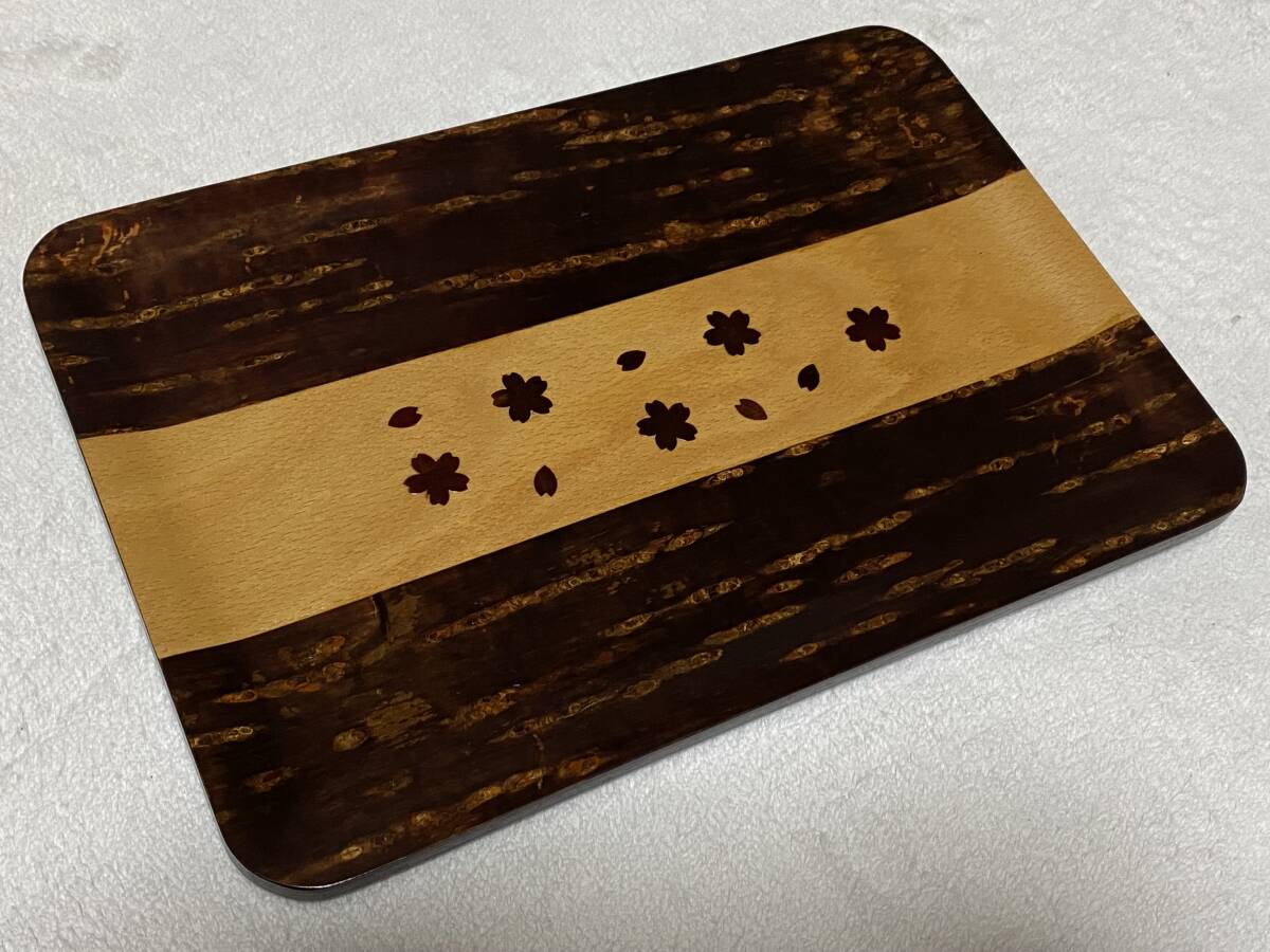  обычная цена ¥7,150* новый товар [ традиция прикладное искусство Sakura кожа умение / глициния дерево . 4 . магазин ] натуральное дерево производства . минут поддон Sakura *