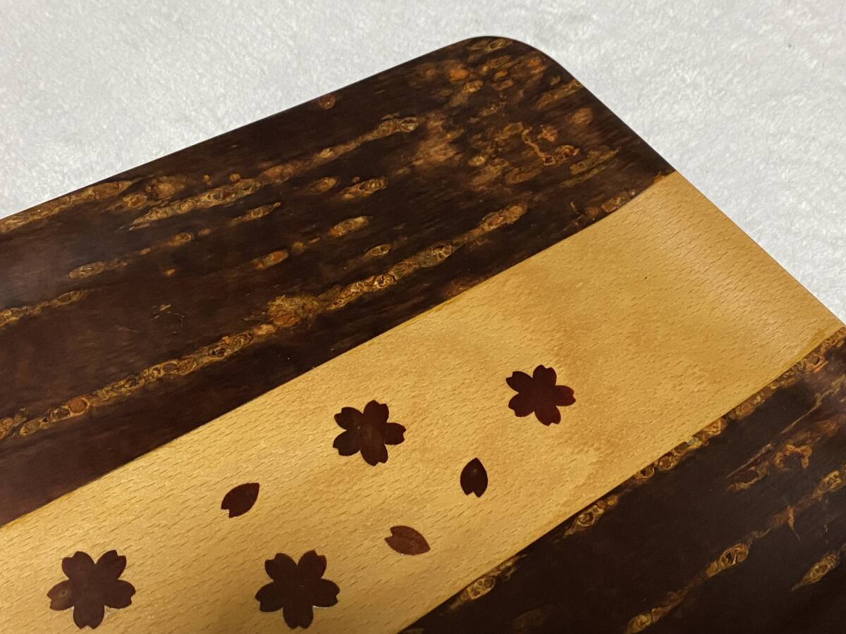  обычная цена ¥7,150* новый товар [ традиция прикладное искусство Sakura кожа умение / глициния дерево . 4 . магазин ] натуральное дерево производства . минут поддон Sakura *