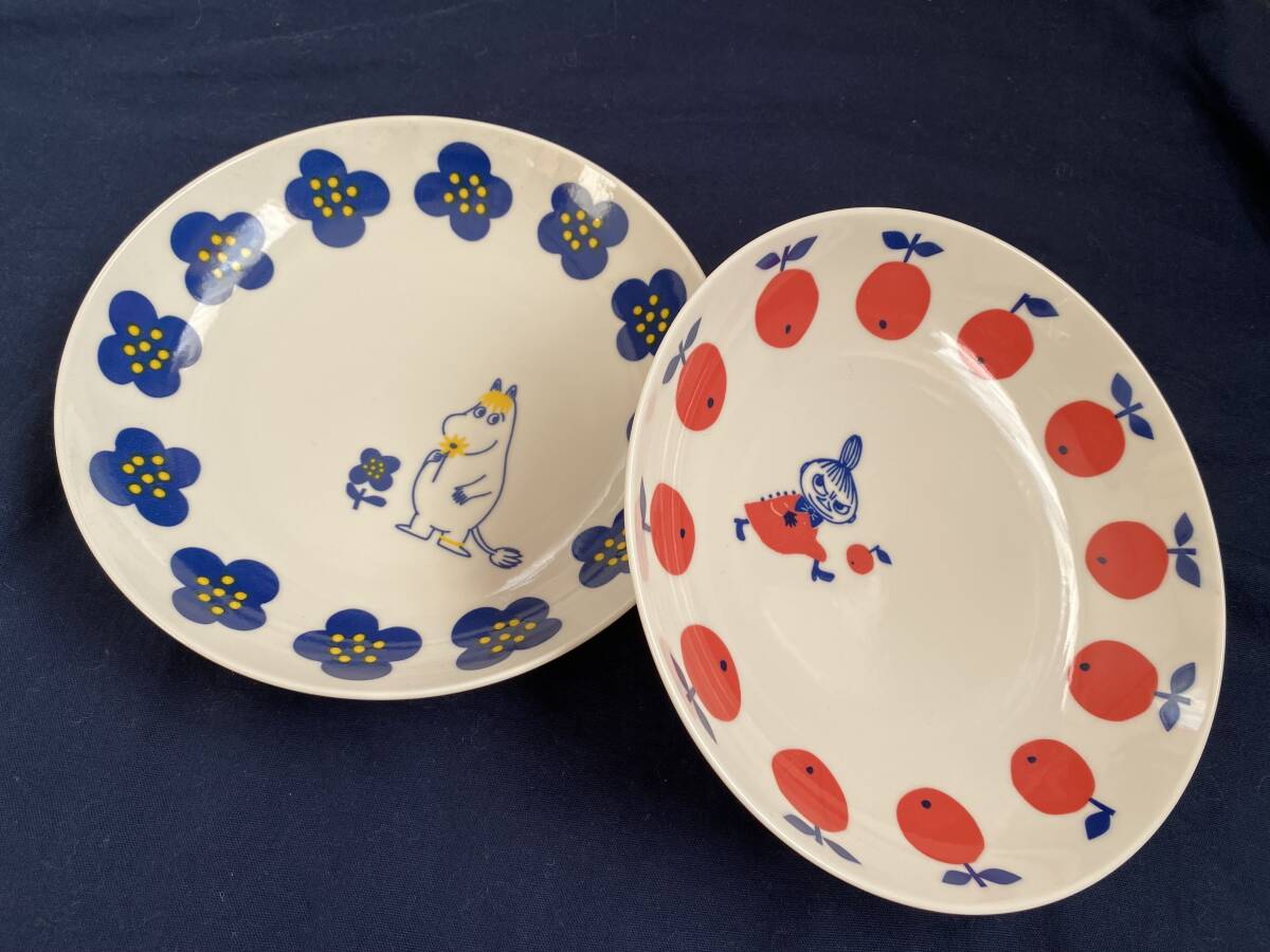 ★新品【MOOMIN/ムーミン】パスタカレー皿２枚セット（yamaka・日本製）★_画像2