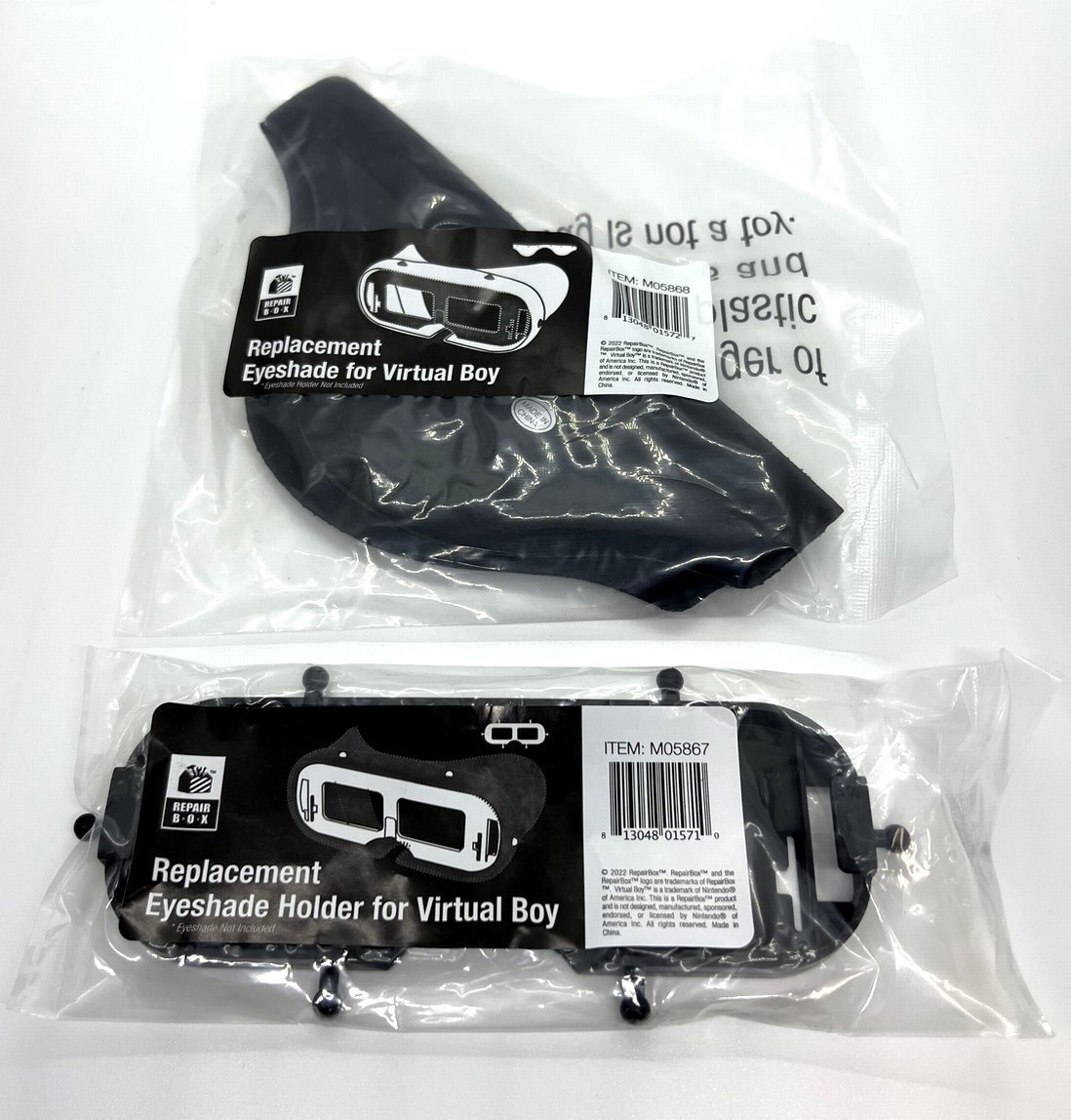 バーチャルボーイ交換用アイシェード・取付部品セット_画像1