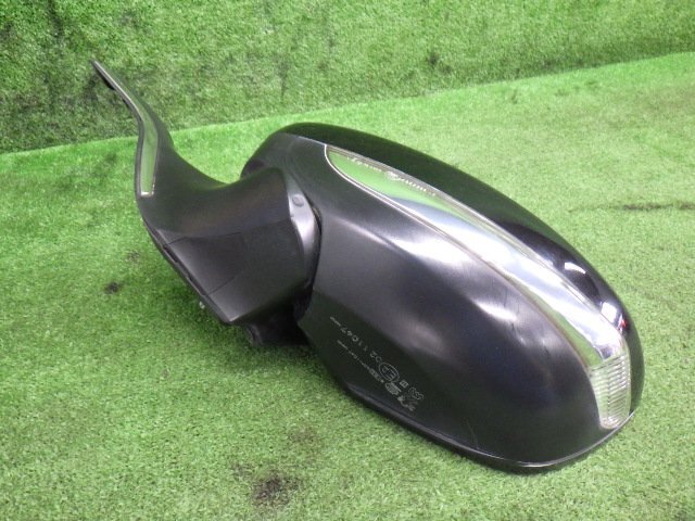 # 即決あり H25年 プジョー 208 ABA-A95F01 左 ドアミラー 5P4P サイドミラー 黒パール KTV 動作確認済 [ZNo:07011353]_画像4