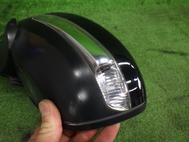 # 即決あり H25年 プジョー 208 ABA-A95F01 左 ドアミラー 5P4P サイドミラー 黒パール KTV 動作確認済 [ZNo:07011353]_画像6