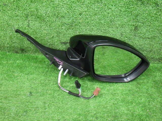 # 目立つ傷無 即決あり H25年 プジョー 208 ABA-A95F01 右 ドアミラー 6P5P サイドミラー 黒パール KTV 動作確認済 [ZNo:07011355]_画像9