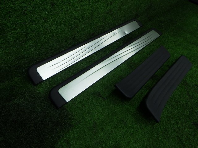 # H24年 フーガ Y51 スカッフプレート 4枚 1台分 セット キッキングプレート フロントのみ ステンレス製 [ZNo:05017736]_画像2