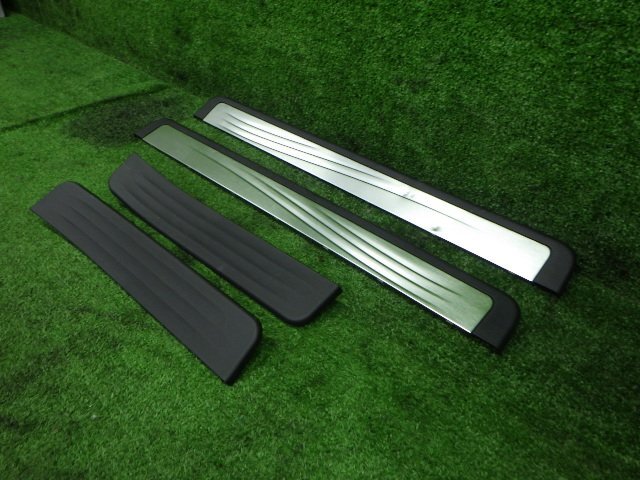 # H24年 フーガ Y51 スカッフプレート 4枚 1台分 セット キッキングプレート フロントのみ ステンレス製 [ZNo:05017736]_画像3