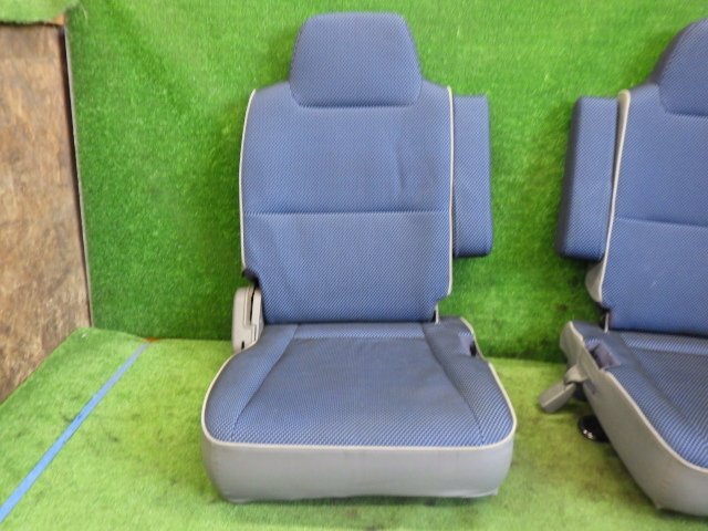 # H11年 タウンボックス U64W U61W 純正 リア シート 左右 セット アームレスト 後部座席 ブルー 中古 [ZNo:06012425]_画像4