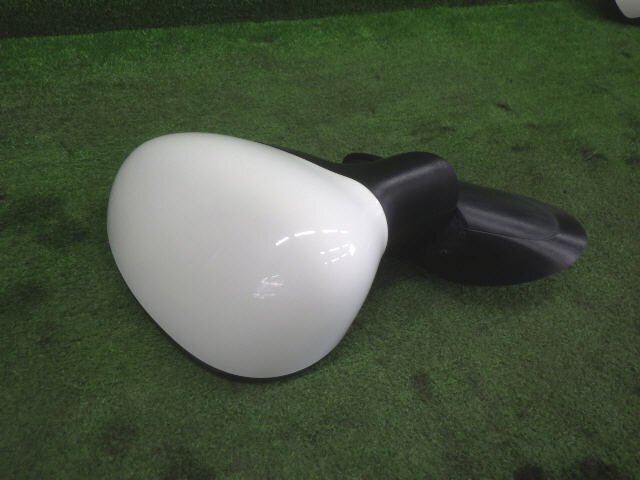 ★ 目立つ傷無 即決あり H23年 フィアット 500 ABA-31212 左 ドアミラー サイドミラー 白パール 268 動作確認済 [ZNo:07015237]_画像8