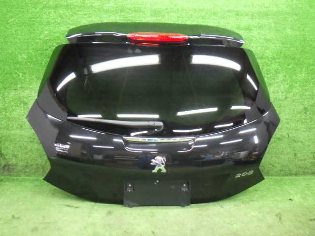 # 凹み無 H25年 プジョー 208 ABA-A95F01 バックドア リアゲート 黒パール KTV ※個人宅不可(福山通運支店止め)[ZNo:07011356]_画像1