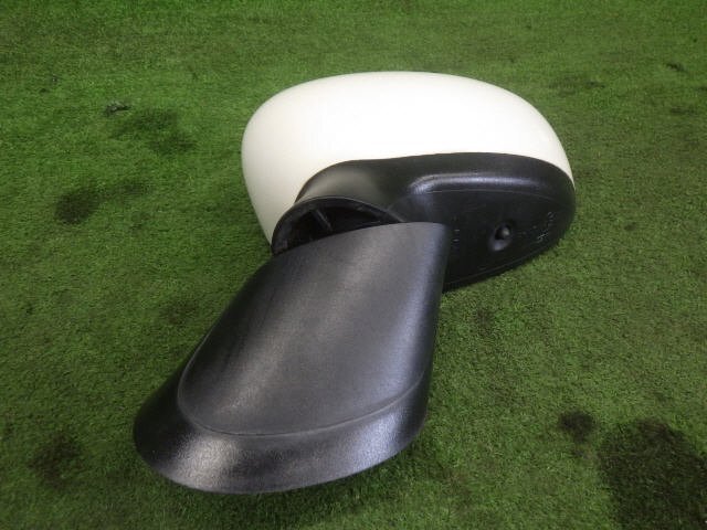 ★ 目立つ傷無 即決あり H23年 フィアット 500 ABA-31212 左 ドアミラー サイドミラー 白パール 268 動作確認済 [ZNo:07015237]_画像9