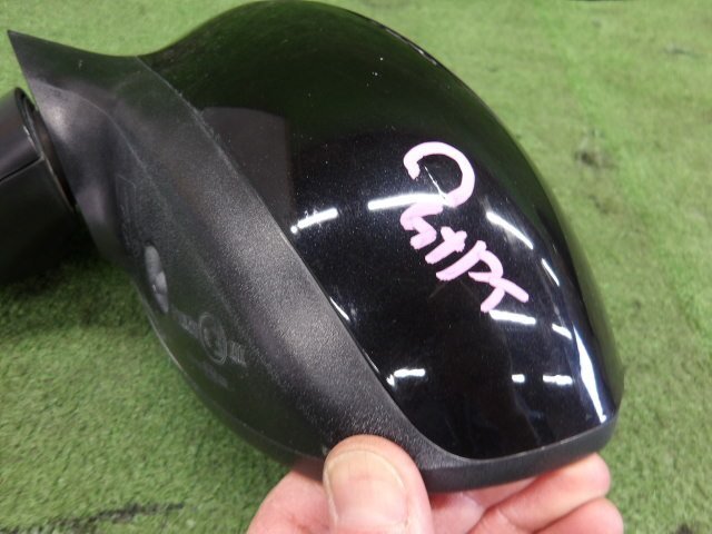 # 即決あり H23年 フィアット 500 ABA-31209 右H ドアミラー 左右 セット 電動可倒 サイドミラー 黒パール 876 動作確認済 [ZNo:07025792]_画像2