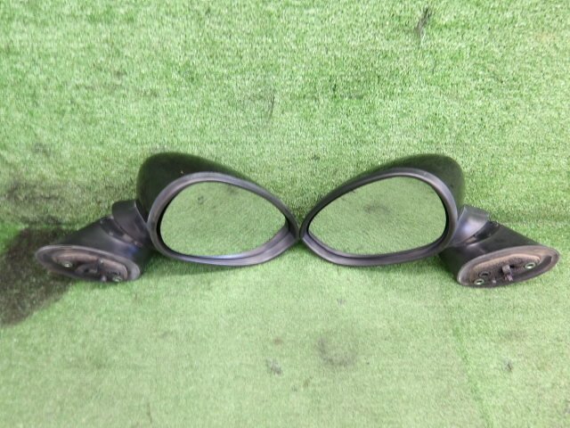 # 即決あり H23年 フィアット 500 ABA-31209 右H ドアミラー 左右 セット 電動可倒 サイドミラー 黒パール 876 動作確認済 [ZNo:07025792]_画像8