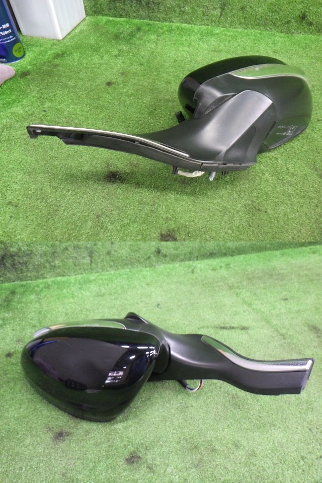 # 即決あり H25年 プジョー 208 ABA-A95F01 左 ドアミラー 5P4P サイドミラー 黒パール KTV 動作確認済 [ZNo:07011353]_画像2