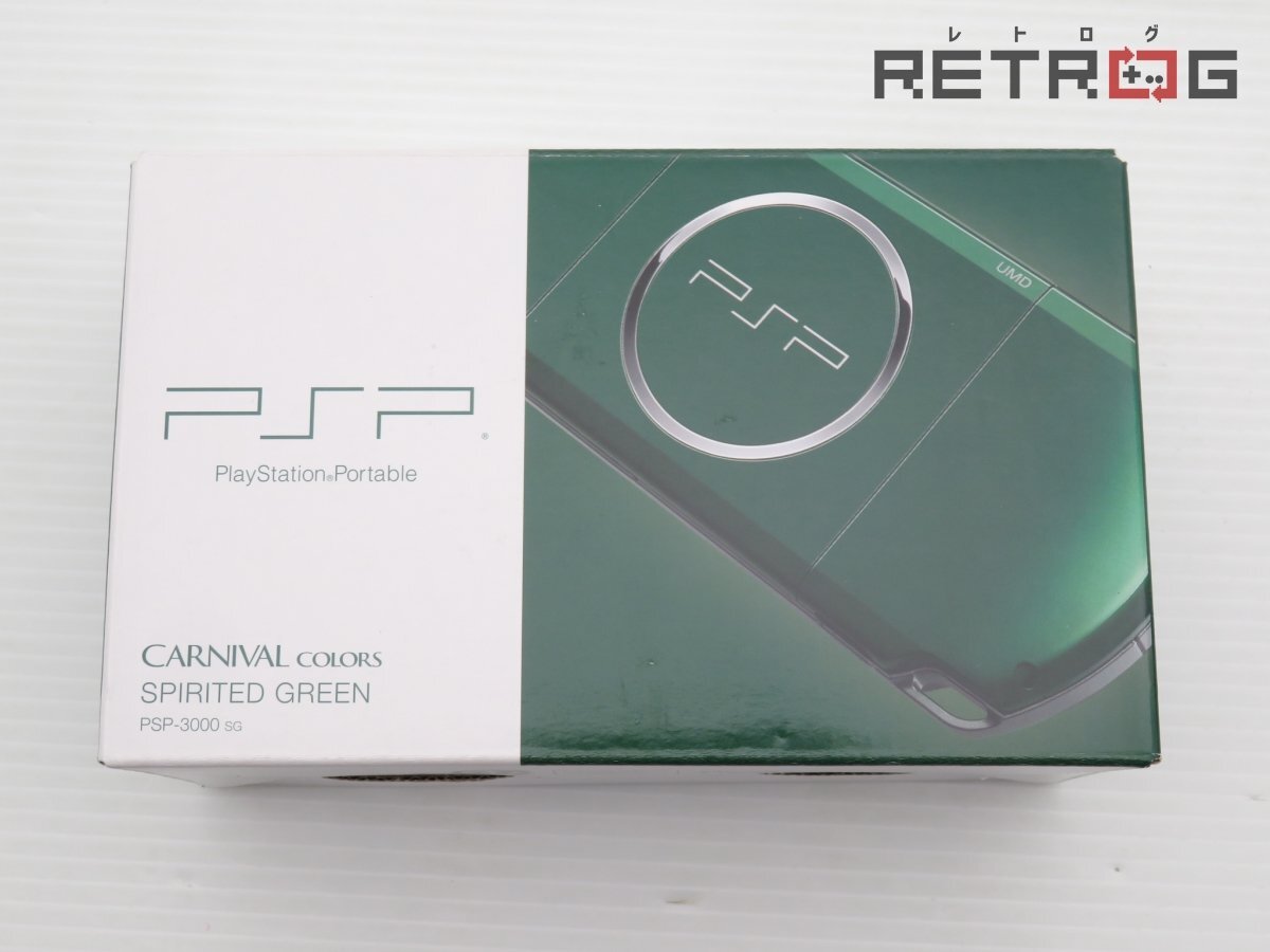 【箱付き】【動作品】PSP本体（PSP-3000/スピリティッド・グリーン） PSP_画像1