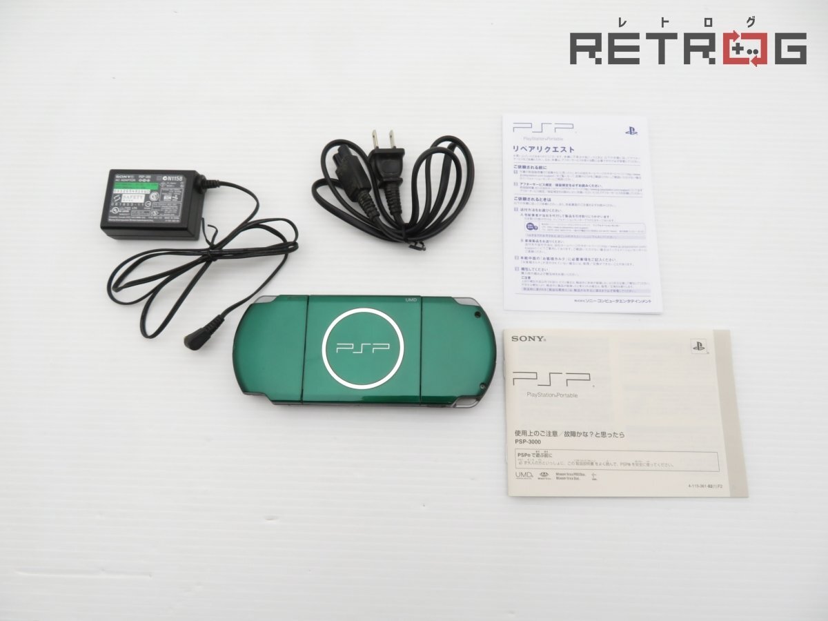 【箱付き】【動作品】PSP本体（PSP-3000/スピリティッド・グリーン） PSP_画像4