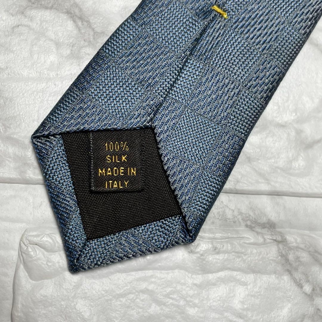 未使用級 ルイヴィトン LOUIS VUITTON ネクタイ ダミエ ブルー スーツ モノグラム ジャケット シャツ タイピン カフス_画像8