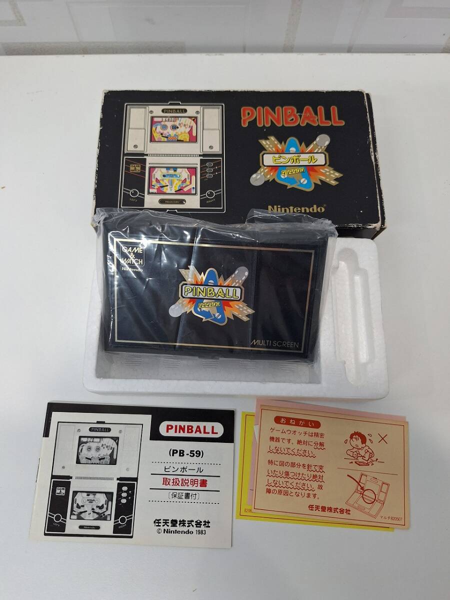 ほぼ未使用品　美品♪　動作確認済み【任天堂ゲームウォッチ　ピンボール】_画像1