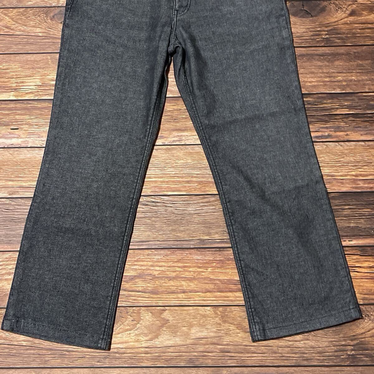 santa fe サンタフェ デニム ジーンズ ジーパン メンズ ボトムス コットン ストレッチ ロゴ入り カジュアル 通勤 ブラック サイズ35 XL_画像4