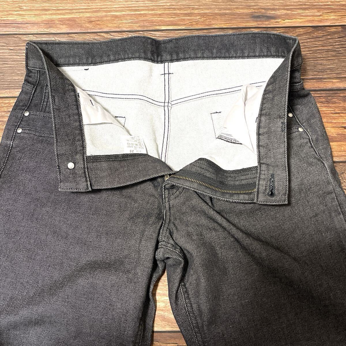 santa fe サンタフェ デニム ジーンズ ジーパン メンズ ボトムス コットン ストレッチ ロゴ入り カジュアル 通勤 ブラック サイズ35 XL_画像5