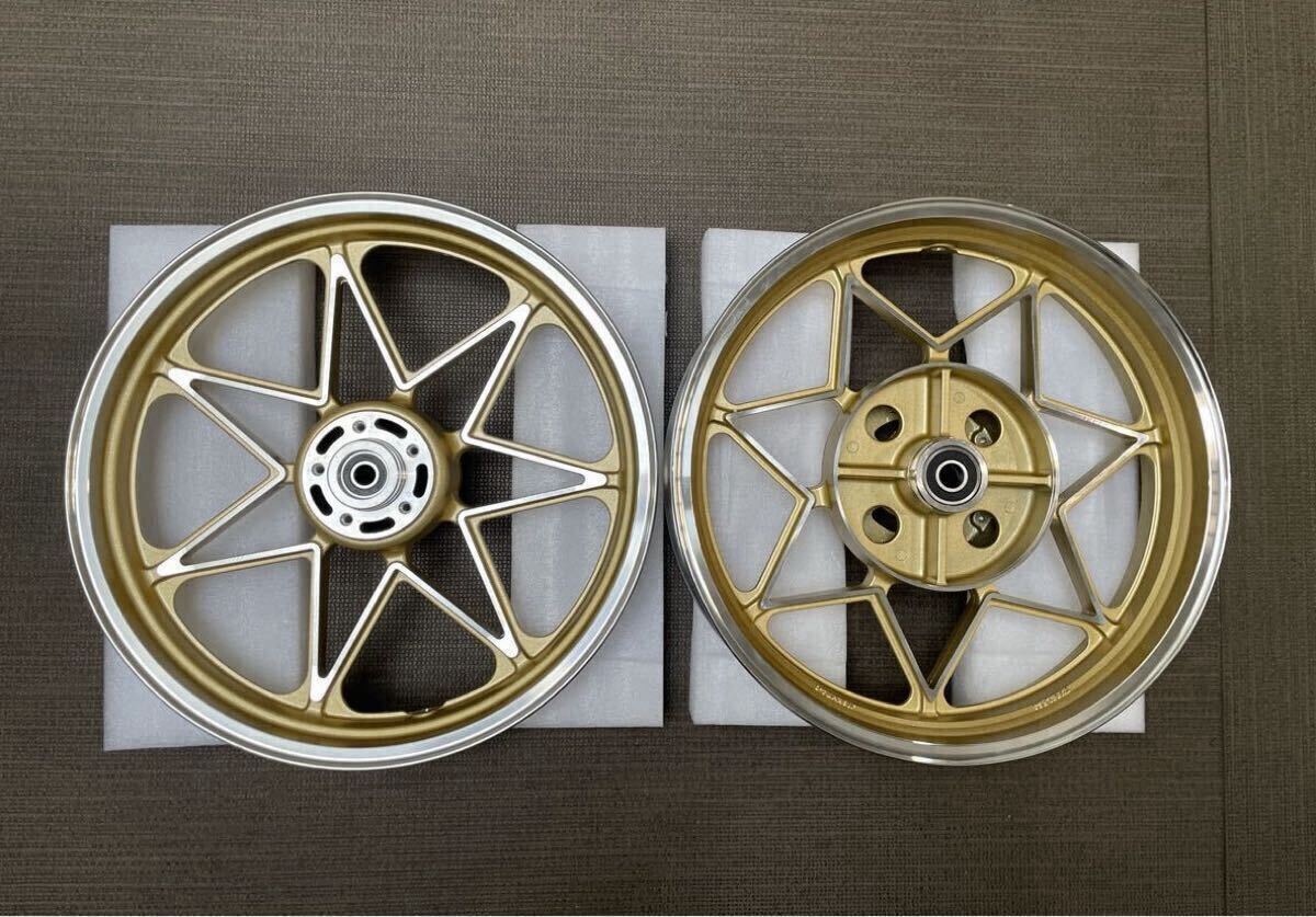 カワサキ ゼファー1100 キャストホイール　前後セット　ゴールド_画像2