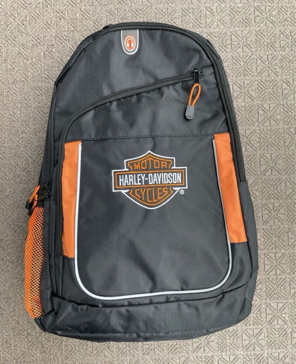 HARLEY-DAVIDSON ハーレーダビッドソン リュック バックパック 鞄 オレンジ_画像1